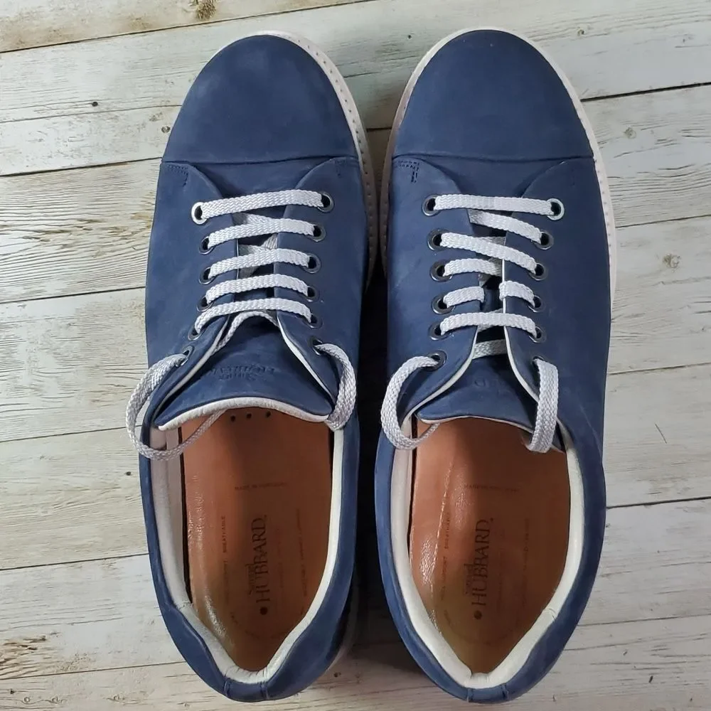 Samuel Hubbard 9 Fast Navy Womens Casual‎ Walking Shoes Sneaker Nubuck Leather
